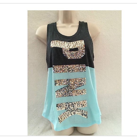 Colorblock Sequined Tank - Picture 1 of 3
