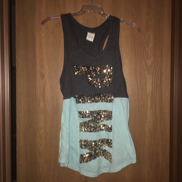 Colorblock Sequined Tank - Picture 2 of 3