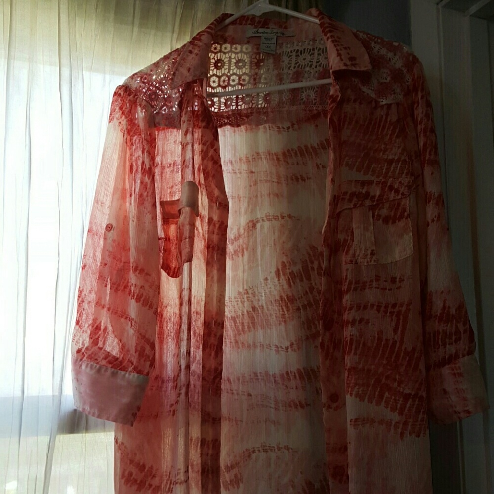 3/4 sleeve button down