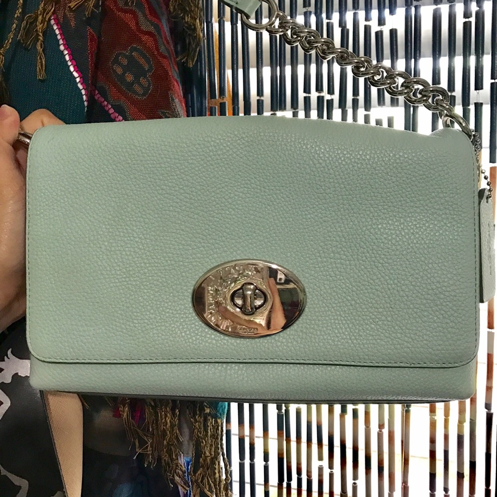 Coach mint crossbody