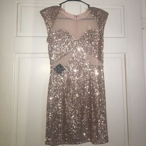 Price Drop: NWT NastyGal Mustard Seed Sequin Dress