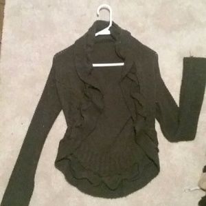 Charcoal grey circle sweater
