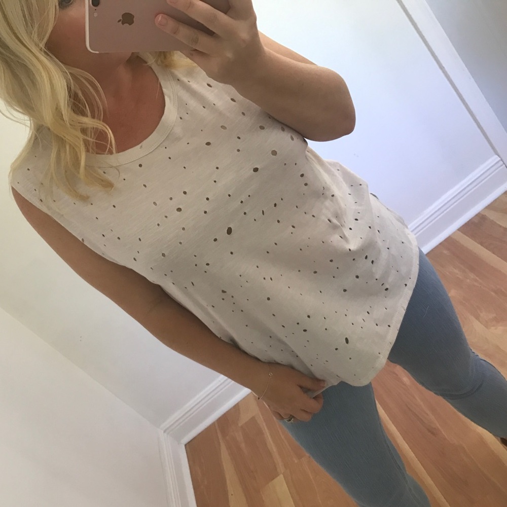 LAST - Antique white distressed top - Picture 3 of 4