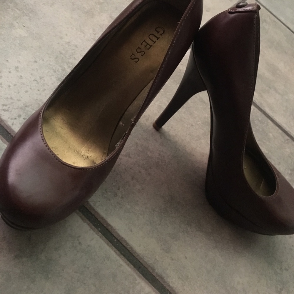 Brown guess heels