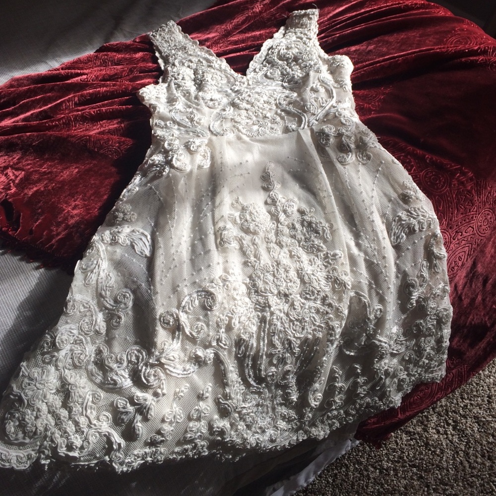 BHLDN cream dress