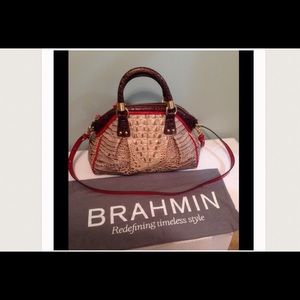 Brahmin Lisa Prosecco Tri-color Satchel
