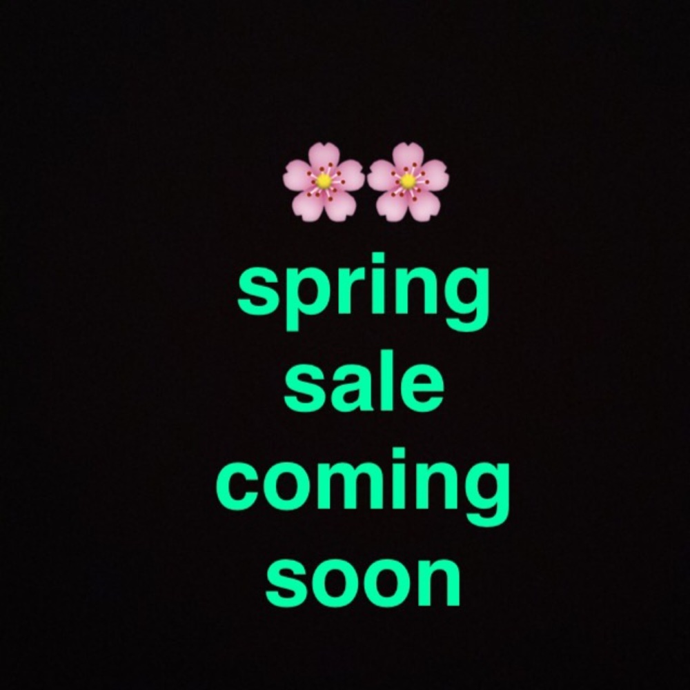 Spring items will be up by the end of this week
