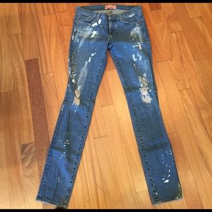 J Brand Distressed Skinny Jeans