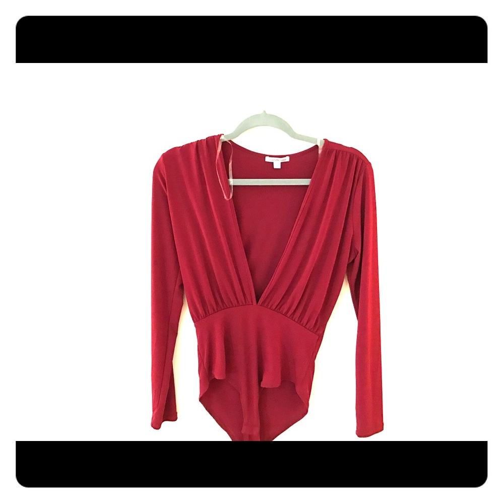 Charlotte Rouse- Red low cute Onsie long sleeved
