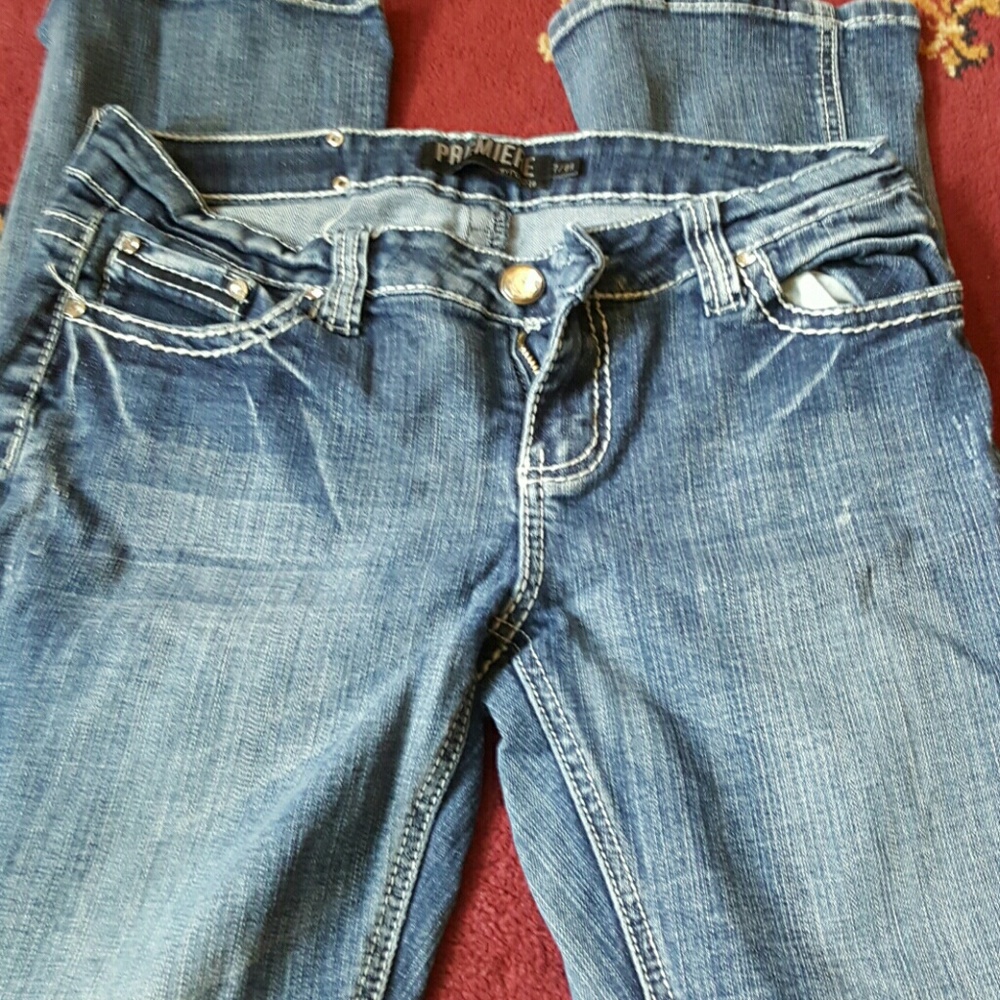 Premiere jeans, with angel wings pocket design