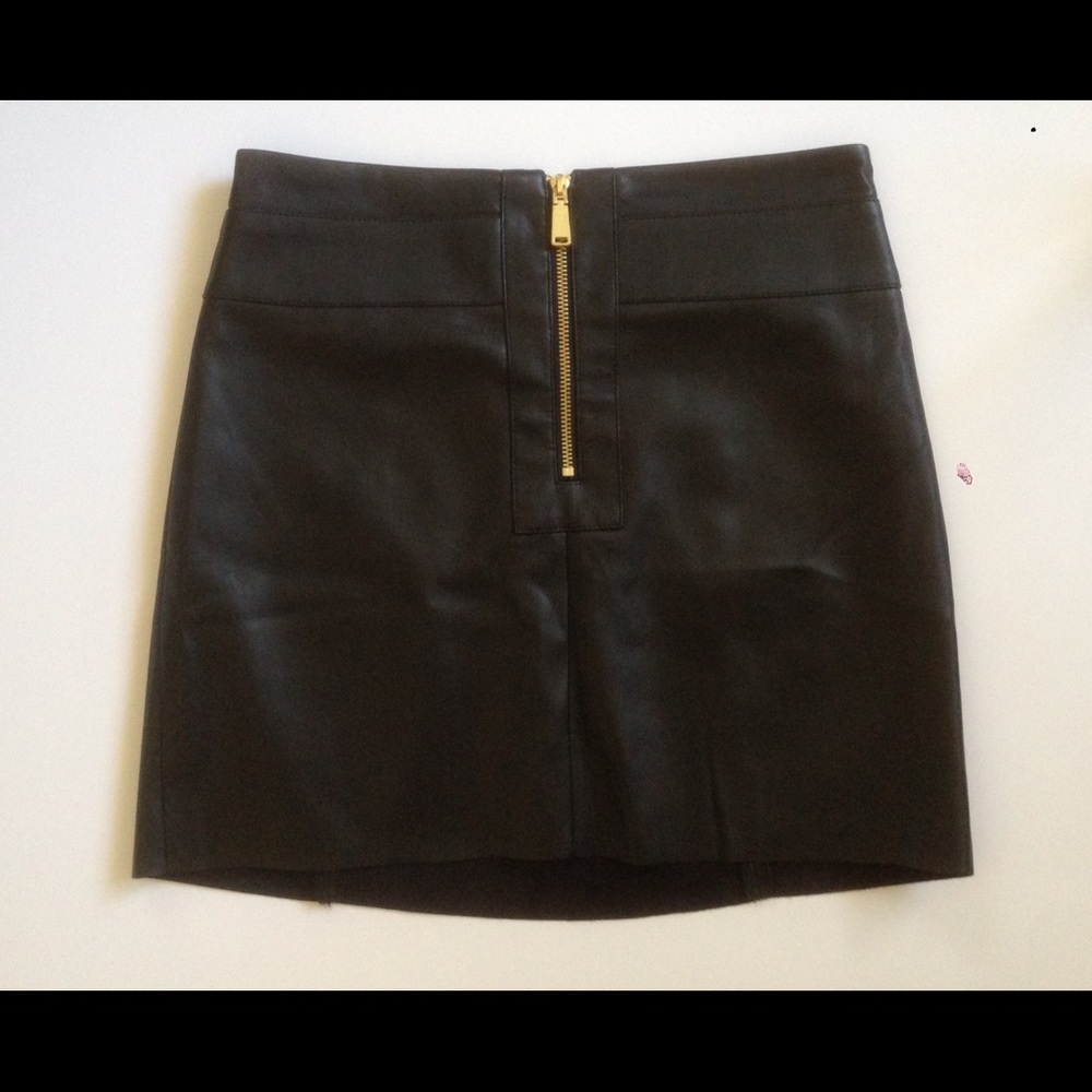 #Express Faux Leather Mini Skirt