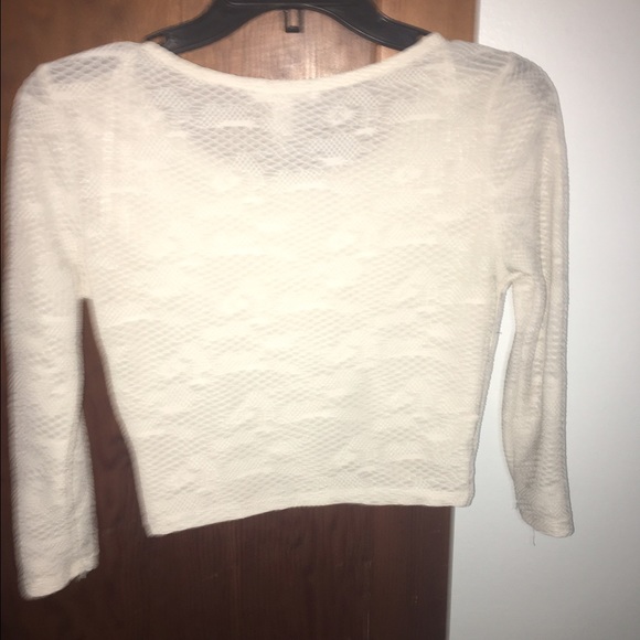 White Lace Crop top - Picture 2 of 2