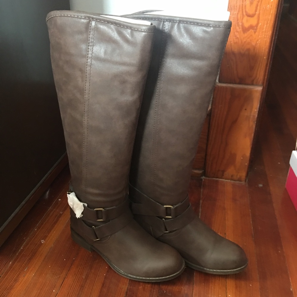 Madden Girl Tall Brown Boots NIB!