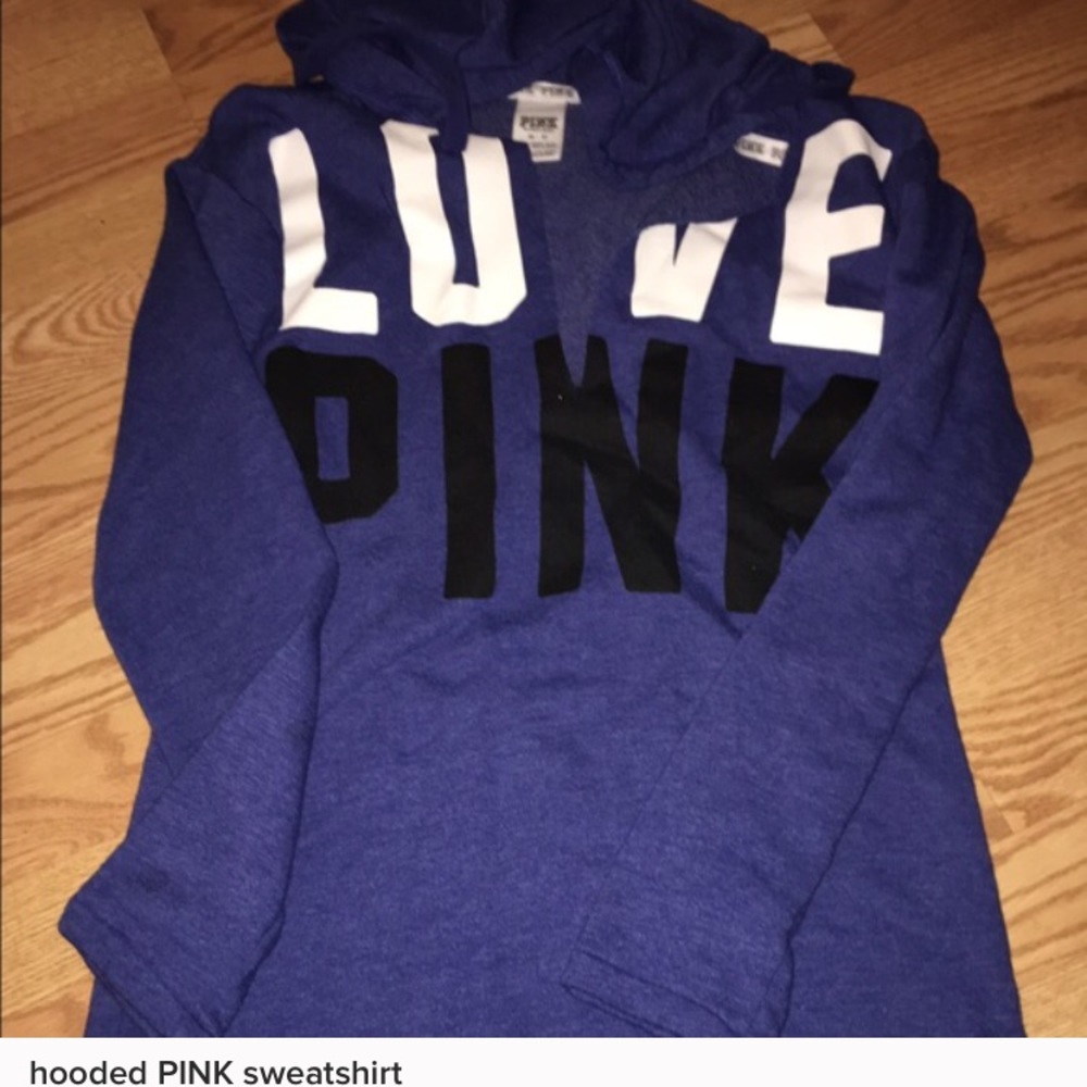 hooded pink sweatshirt