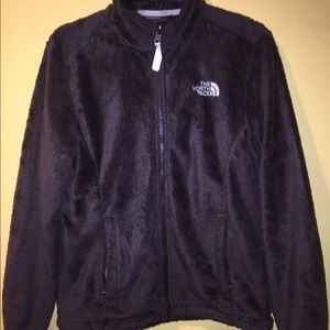 Brown Fuzzy North Face jacket in size Medium