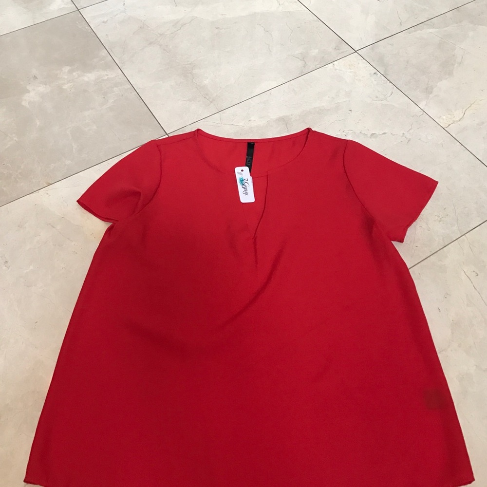 Beautiful bright red top