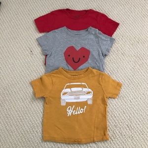 Bundle of 3 baby GAP short sleeve tees (12-18mos)