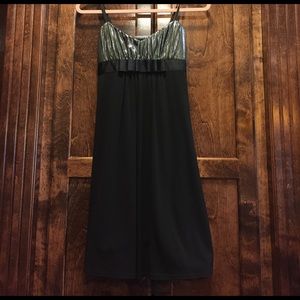 Grey and black dress