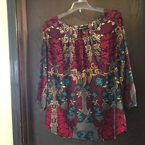 Vintage print blouse.