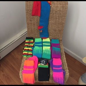 Crazy loud fun knee high socks