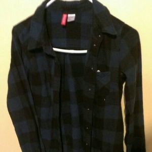 plaid tunic shirt