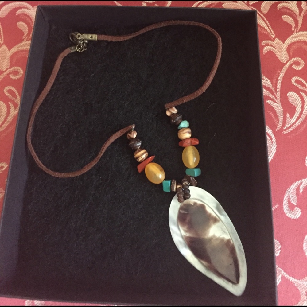 Abalone shell necklace
