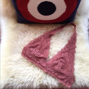 Free People lace halter bra size lrg