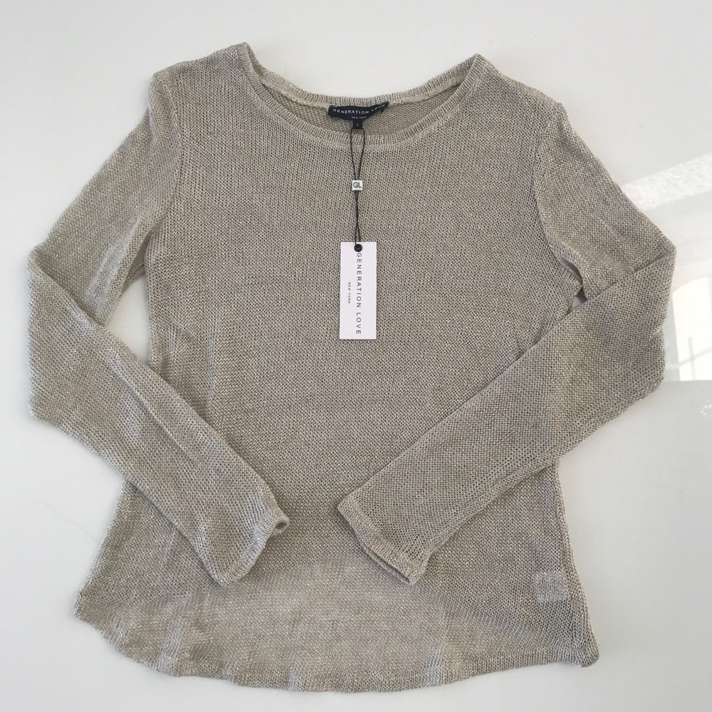 Generation Love silver knit sweater