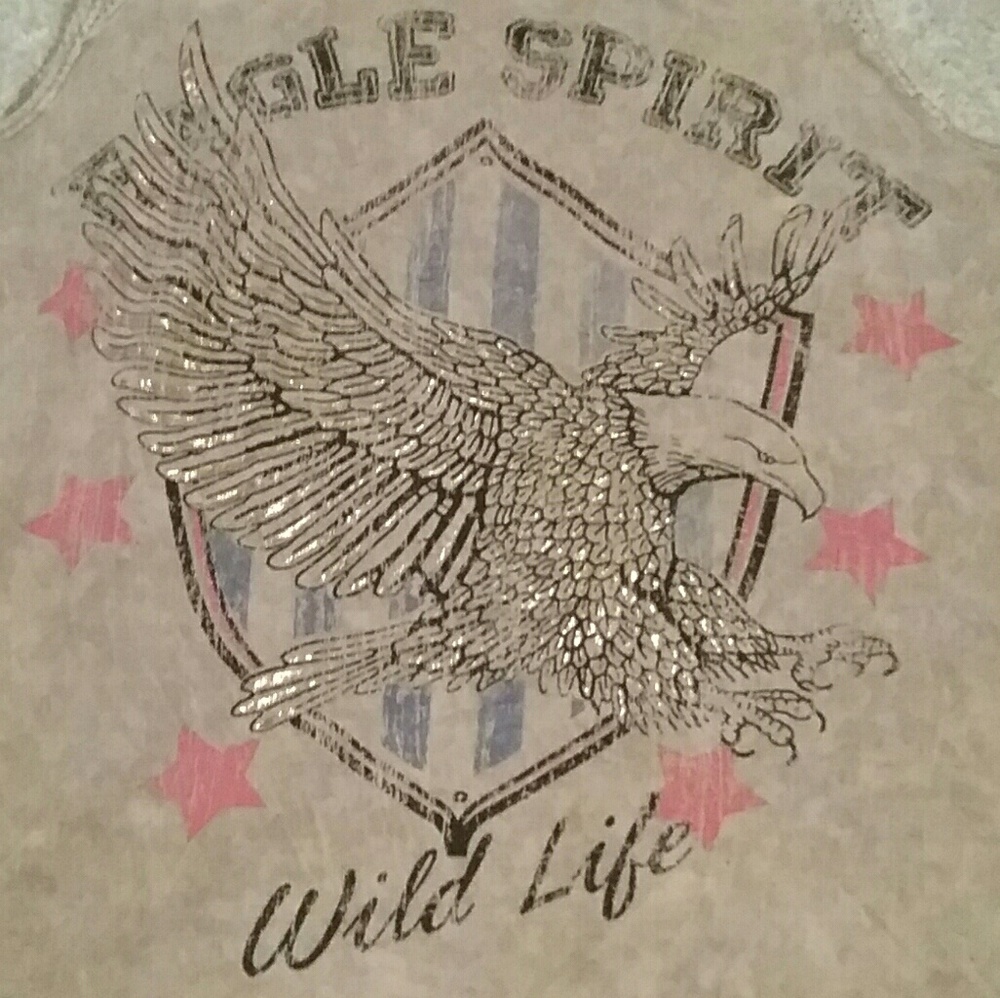 Graphic distressed "Eagle spirit" tank