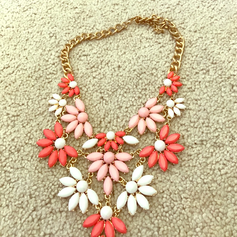 Floral statement necklace