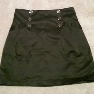 Black sheer pencil skirt