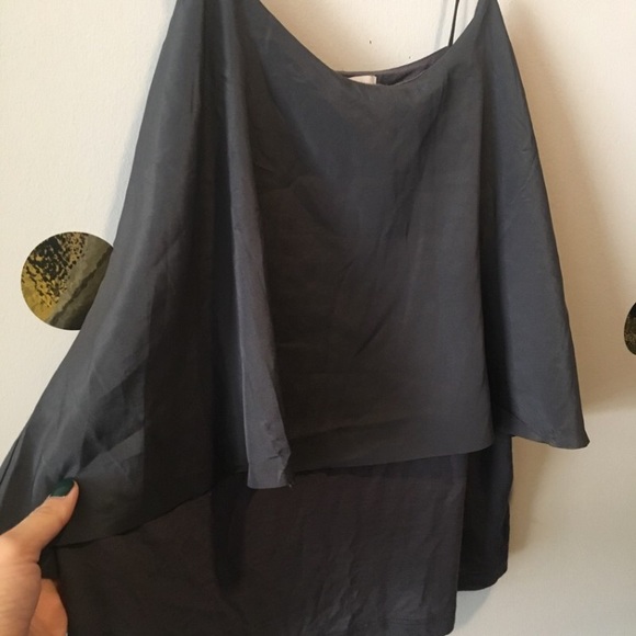 Grey layered Spaghetti Strap - Picture 3 of 3