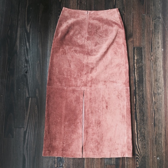 Vintage Suede Chocolate Brown Ankle Length Maxi - Picture 2 of 3