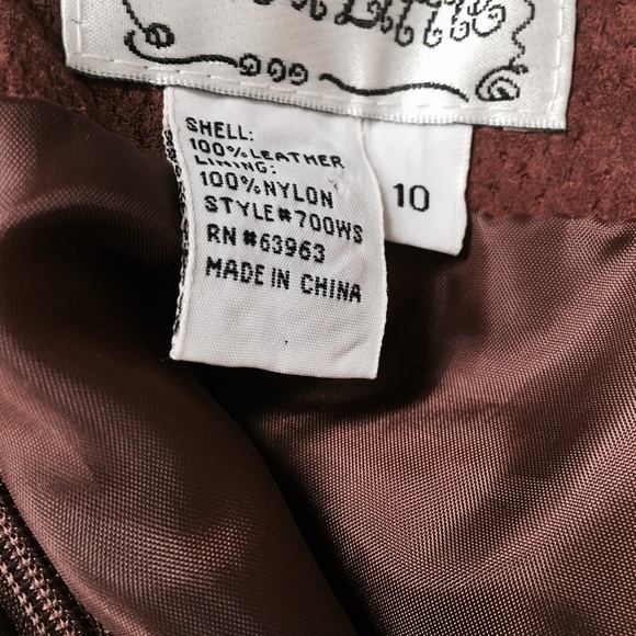 Vintage Suede Chocolate Brown Ankle Length Maxi - Picture 3 of 3