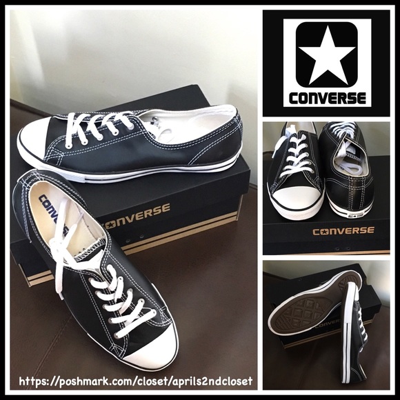 CONVERSE LEATHER LOW TOPS OXFORD CHUCKS SNEAKERS - Picture 5 of 8