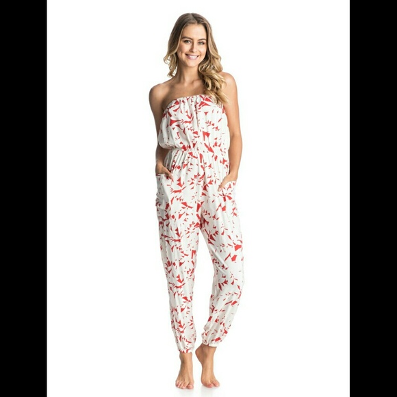 🆕Roxy Junior's Funnel Of Love Woven Romper - Picture 4 of 6