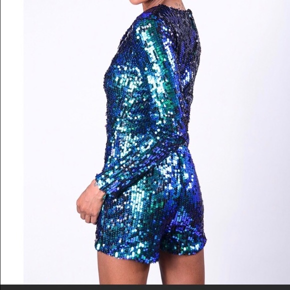 HP 6/28 🔻🔺MERMAID SEQUINED ROMPER *NWT* - Picture 3 of 8