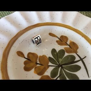 Pandora charm, M initial