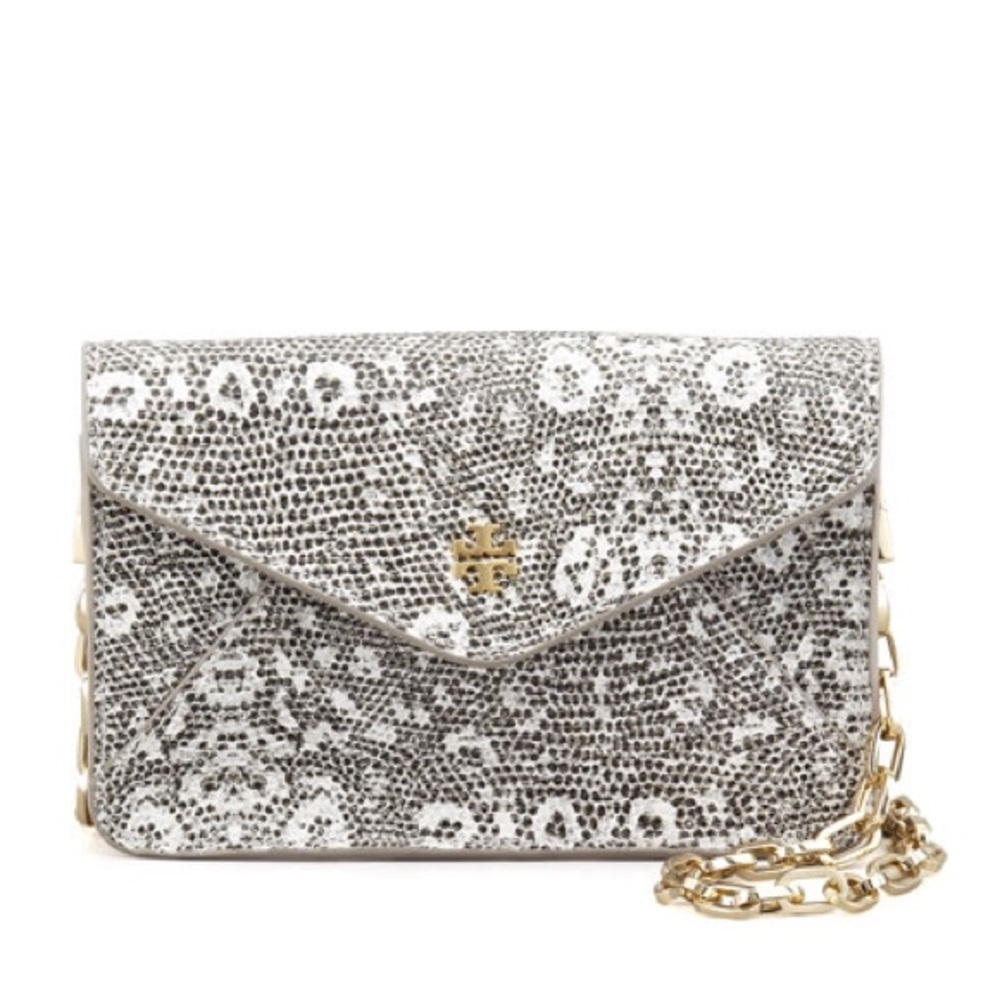 Tory Burch Lizard-Embossed Crossbody Bag