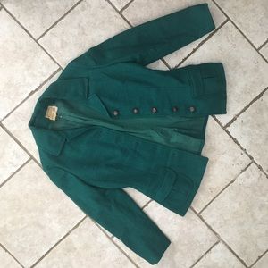 Vintage green wool blazer