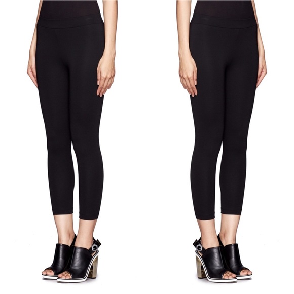 Vince Pants - VINCE black cropped mid rise legging
