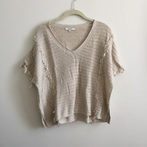 Madewell Fringe Knit Sweater S
