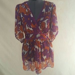 H&M Sheer Floral Top