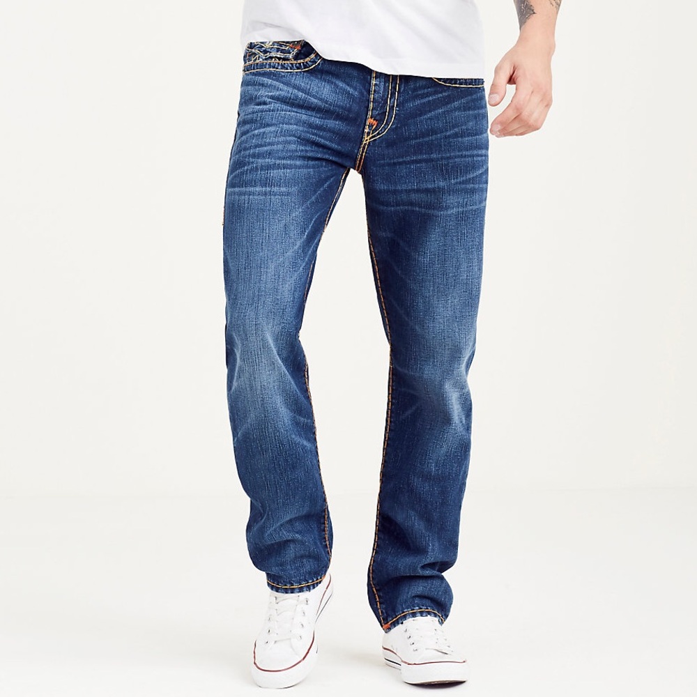 Geno Slim Super T Men's Jeans Aged Indigo Lucky
