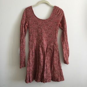 Free People Lace Skater Dress XS