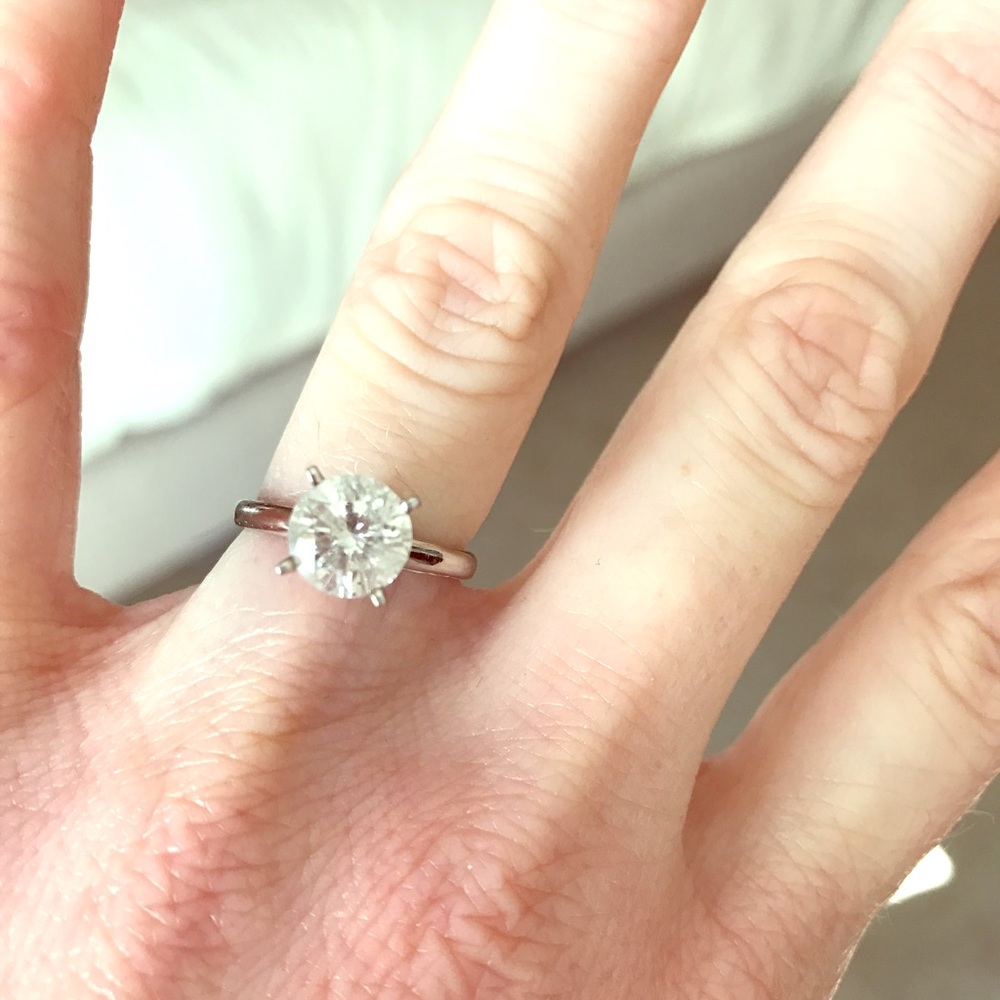 1.5 carat solitaire diamond ring