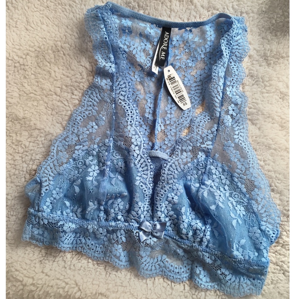 Blue Lace Bralette - Brand New!