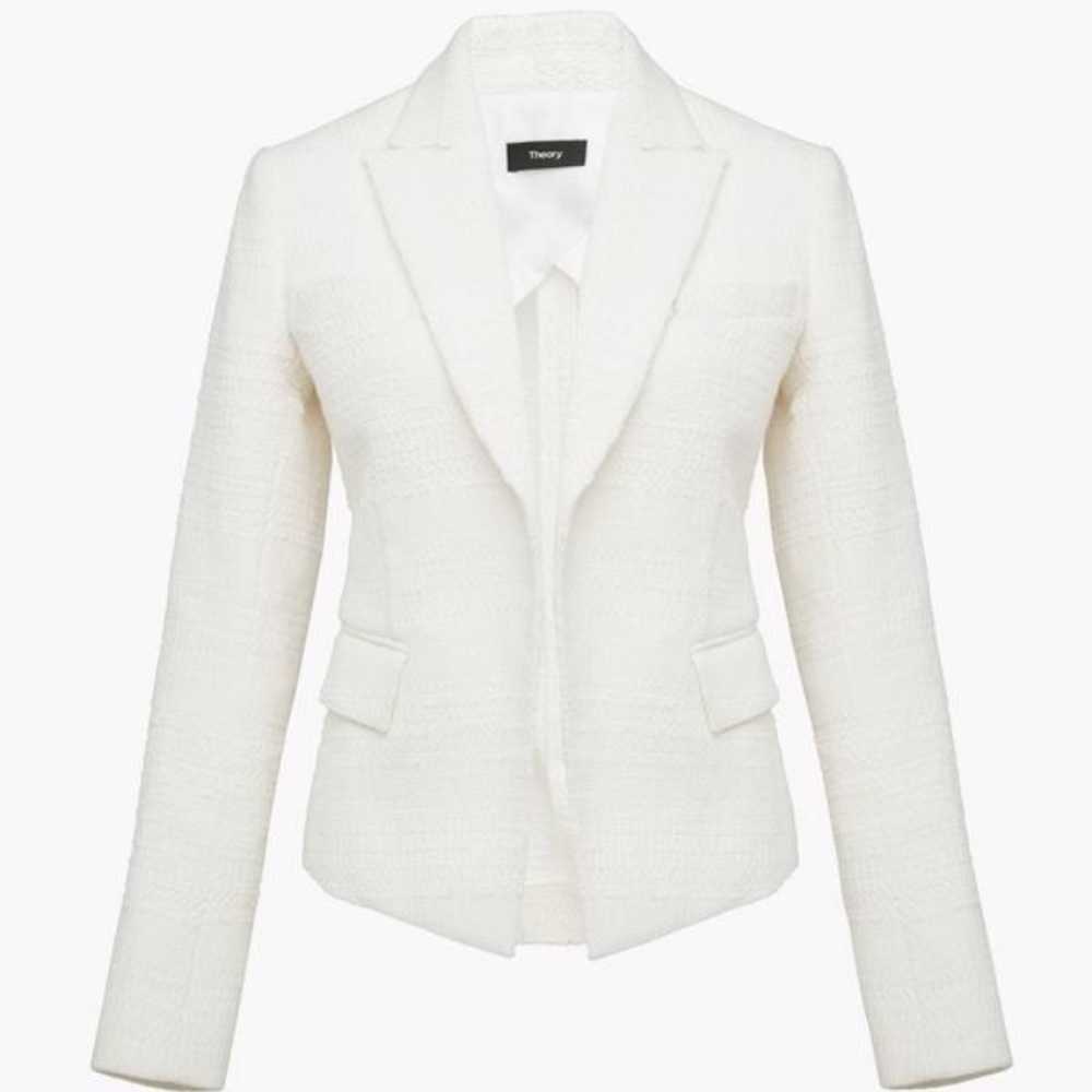 Theory Linen Blazer white size 10