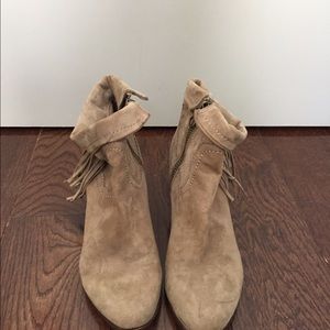 Sam Edelman Fringe Booties (Louie) 7.5
