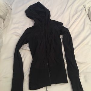 Black lululemon zip up